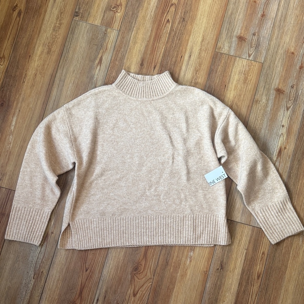 Nine West Women's Tan Turtleneck Sweater. New with tags